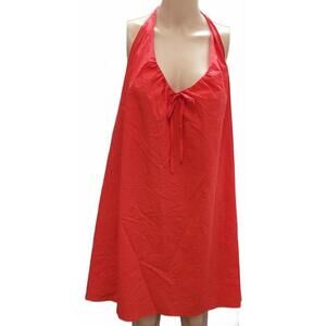 Wild Fable Women's Red Open back Sexy Poplin Mini A-Line Dress Size XXL